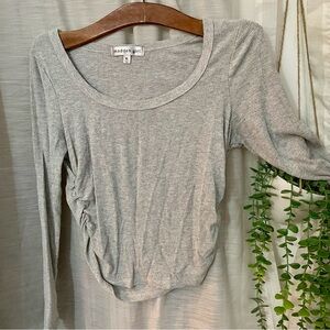 Madden Girl cropped ribbed long sleeve